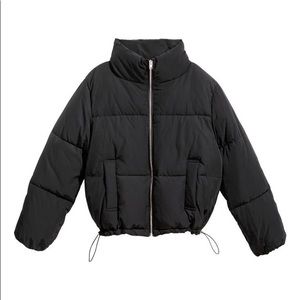 Black puffer jacket